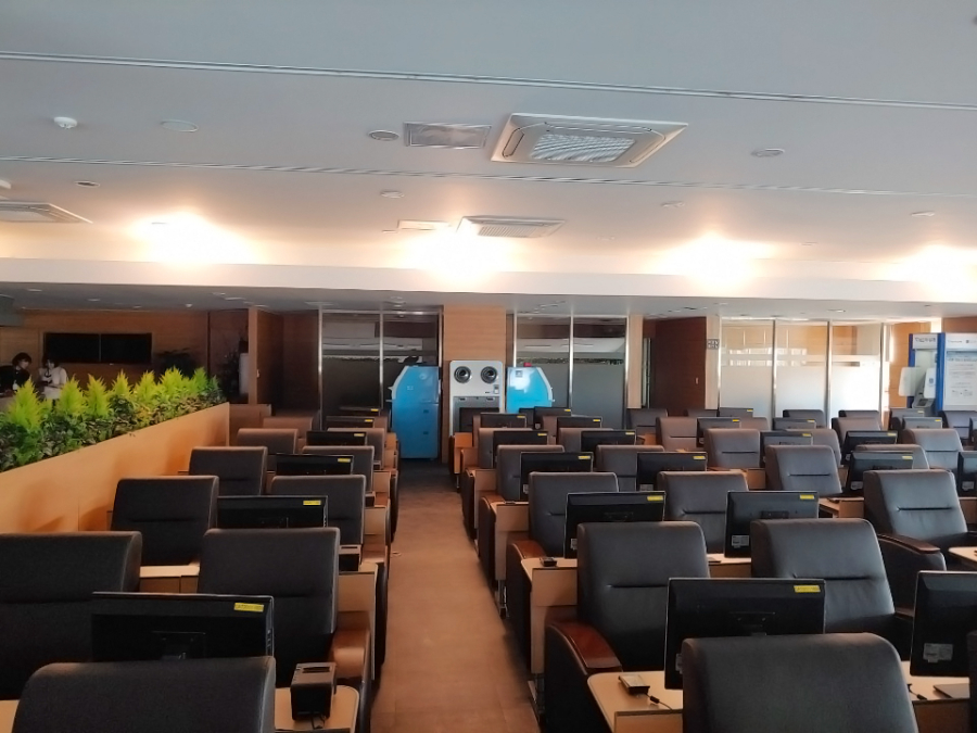 Ecover Large Capacity Air Purifier Q Series installed in premium seating for sports stadium