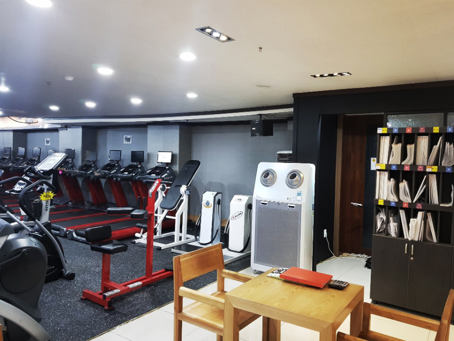 Ecover Large Capacity Air Purifier Q Series installed in gym