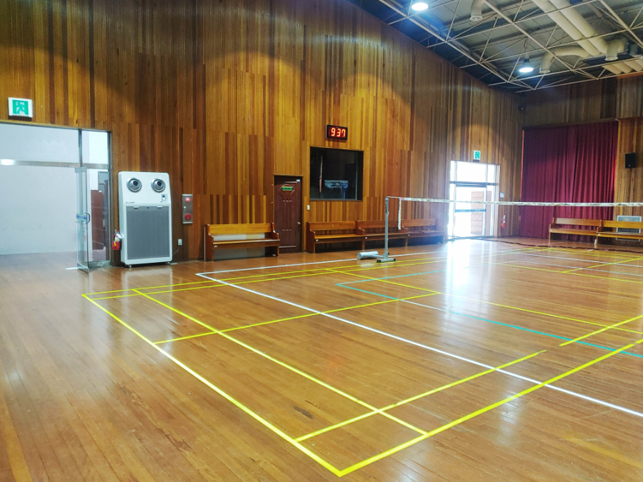 Ecover Large Capacity Air Purifier Q Series installed in gymnasium